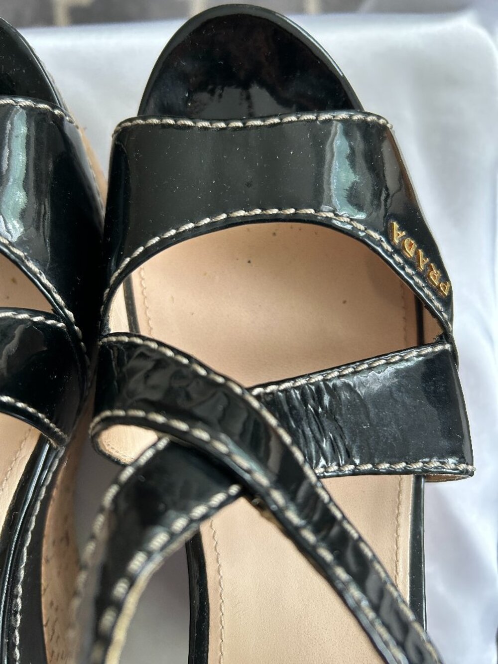 Vintage Prada Cork Platform Sandals – Size 40 – Like New - Picture 10 of 10
